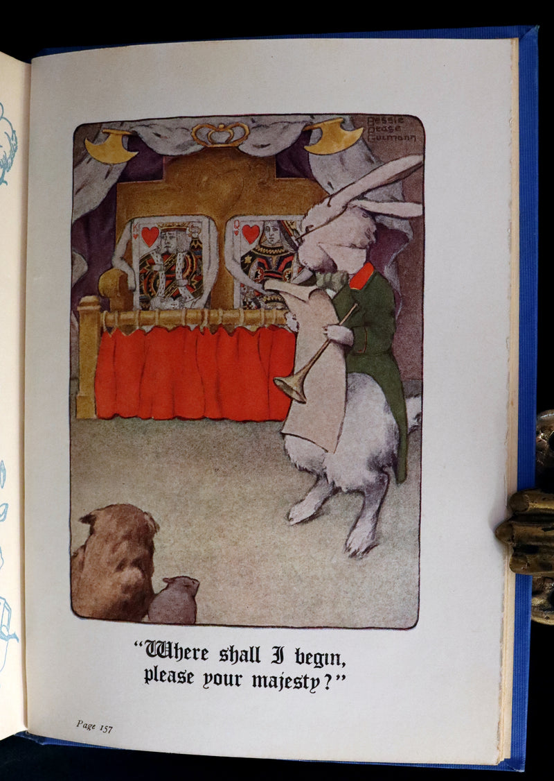 1907 Rare Book - Alice's Adventures in Wonderland Illustrated by Bessie Pease Gutmann. 1stED.