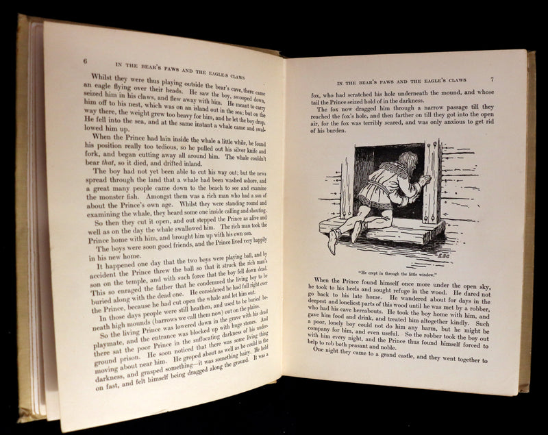 1909 Scarce 1stED - In the Bear's Paws and The Eagle's Claws and other DANISH Fairy Tales by Ivend Grundtvig.