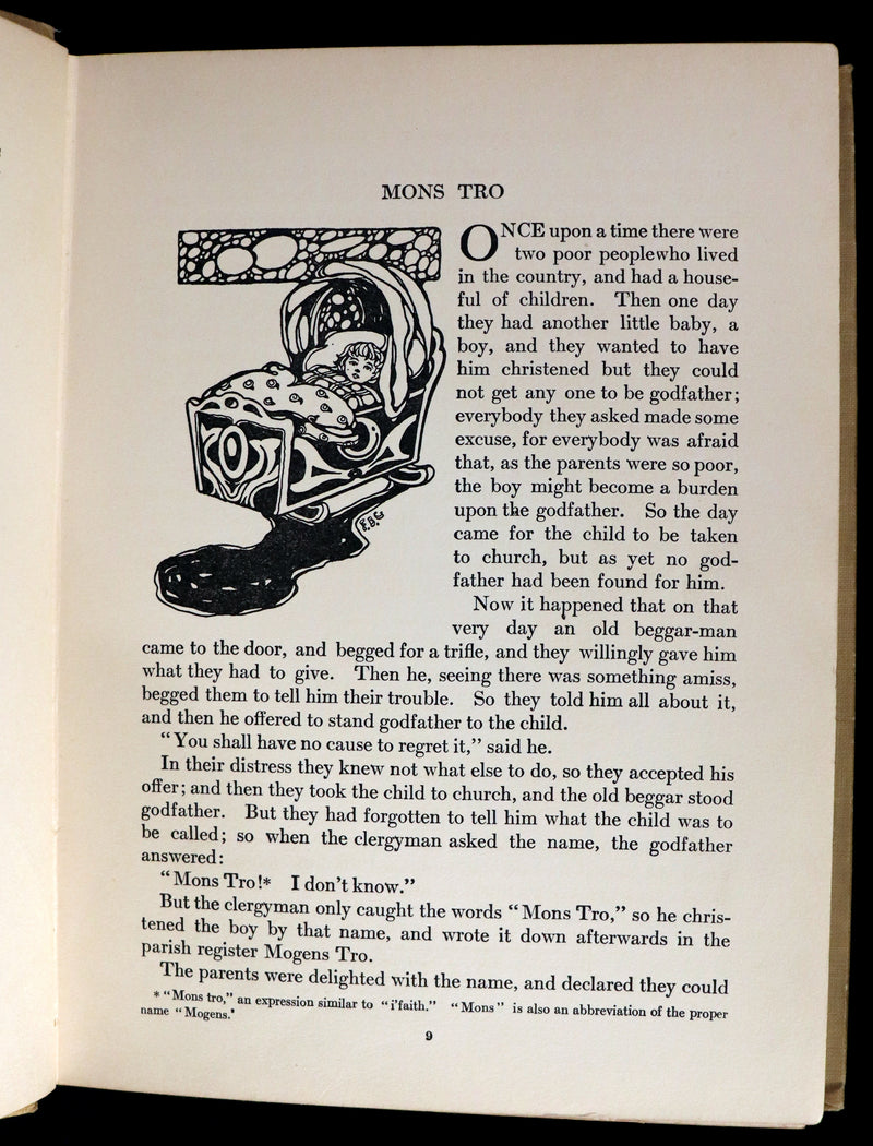 1909 Scarce 1stED - In the Bear's Paws and The Eagle's Claws and other DANISH Fairy Tales by Ivend Grundtvig.