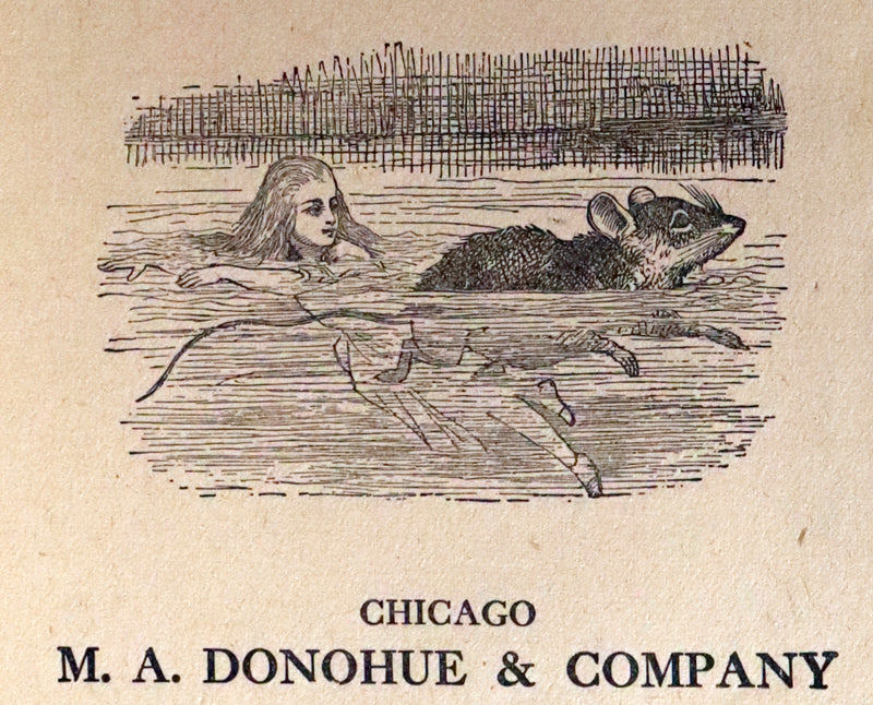 1900 Rare Book - Alice's Adventures in Wonderland by Lewis Carroll published by Donohue.