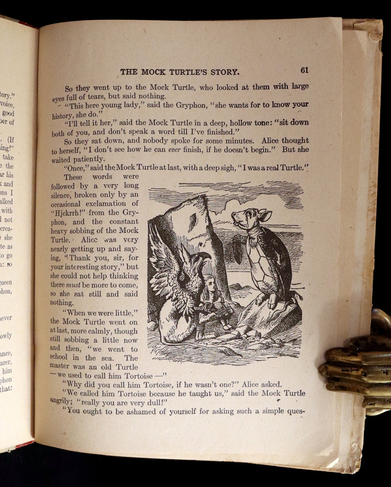 1900 Rare Book - Alice's Adventures in Wonderland by Lewis Carroll published by Donohue.