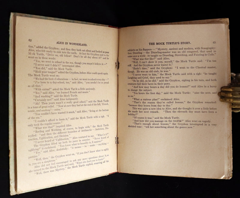 1900 Rare Book - Alice's Adventures in Wonderland by Lewis Carroll published by Donohue.