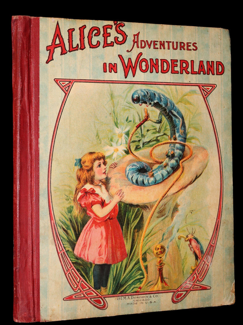 1900 Rare Book - Alice's Adventures in Wonderland by Lewis Carroll published by Donohue.