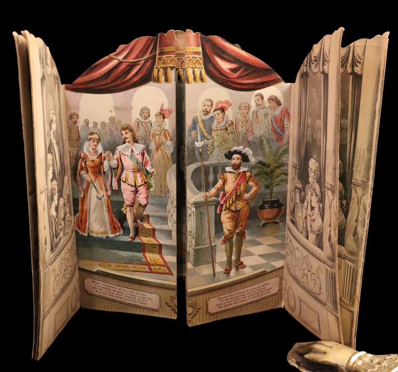 1891 Scarce Victorian Book - CINDERELLA Theater Pantomime toy Book by McLoughlin.