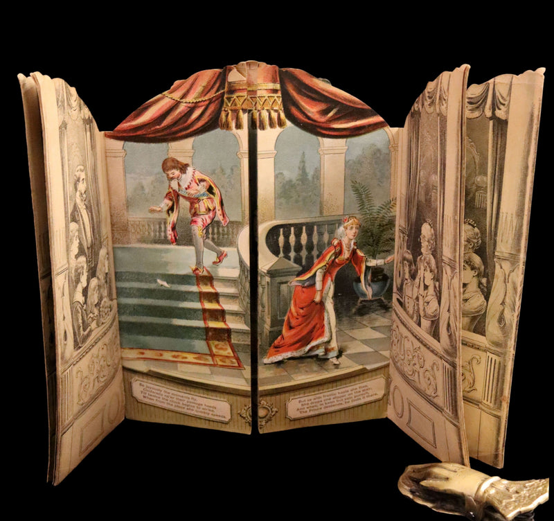 1891 Scarce Victorian Book - CINDERELLA Theater Pantomime toy Book by McLoughlin.