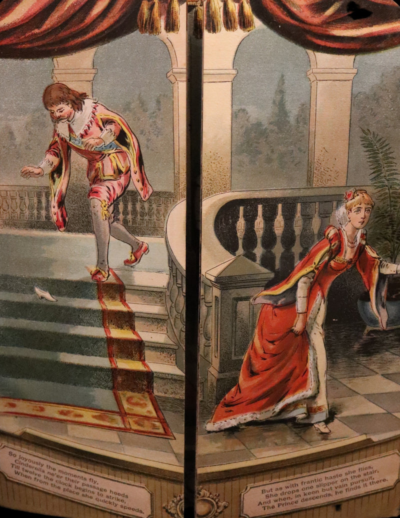 1891 Scarce Victorian Book - CINDERELLA Theater Pantomime toy Book by McLoughlin.