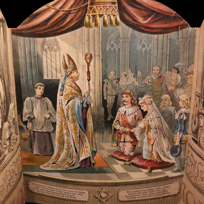 1891 Scarce Victorian Book - CINDERELLA Theater Pantomime toy Book by McLoughlin.