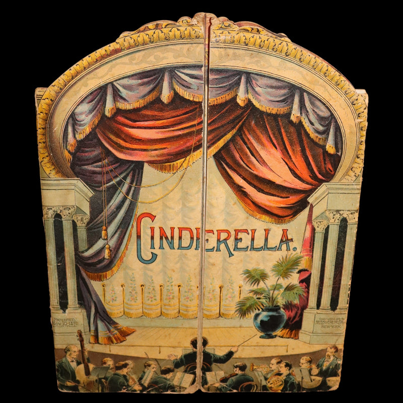 1891 Scarce Victorian Book - CINDERELLA Theater Pantomime toy Book by McLoughlin.