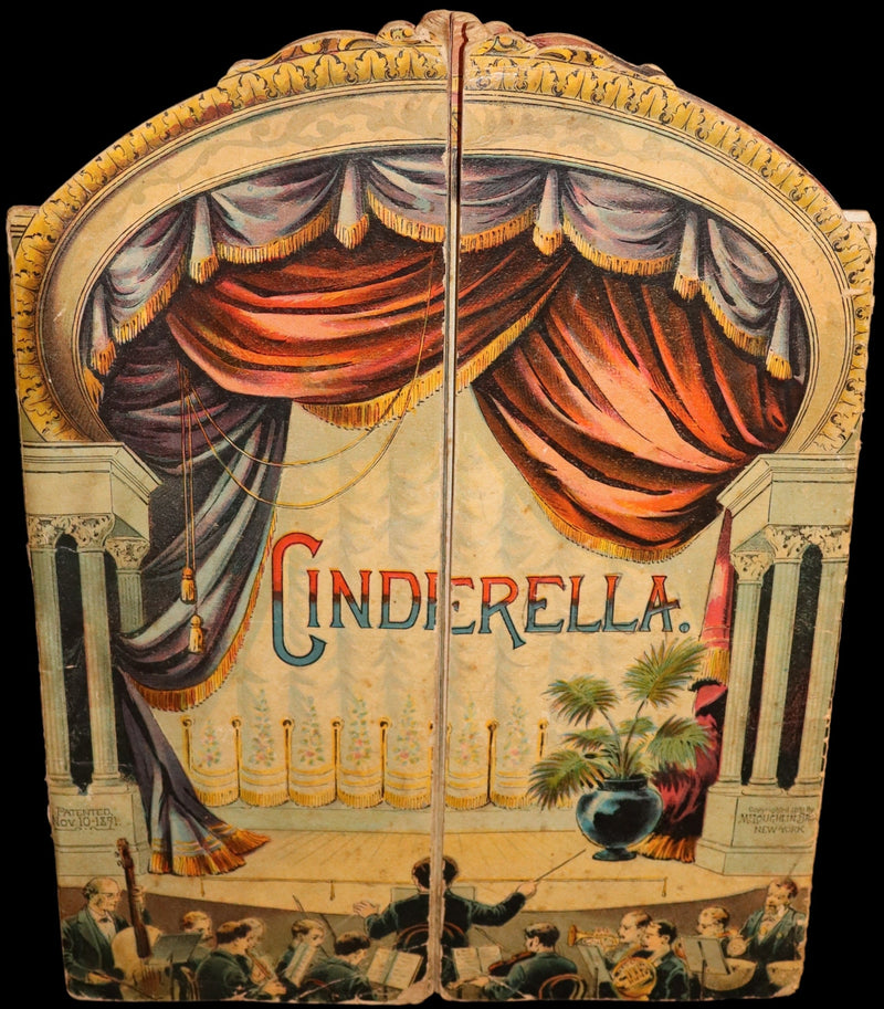 1891 Scarce Victorian Book - CINDERELLA Theater Pantomime toy Book by McLoughlin.