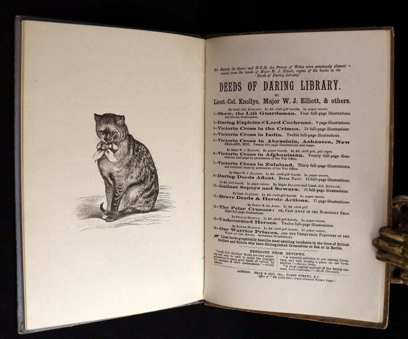 1890 Scarce First Edition - The Nine Lives of Mr. Thomas Puss-Cat by R. H. Lawrence Illustrated by A. Hitchcock.