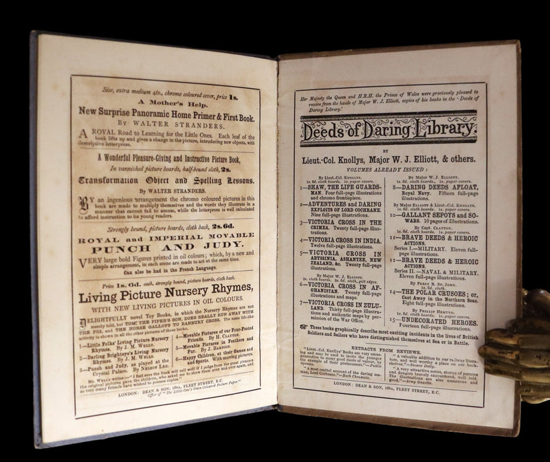 1890 Scarce First Edition - The Nine Lives of Mr. Thomas Puss-Cat by R. H. Lawrence Illustrated by A. Hitchcock.