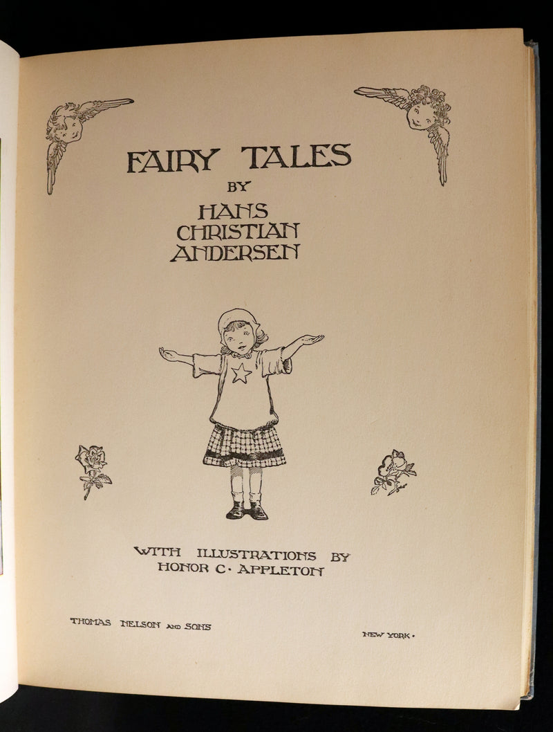 1922 Scarce First Edition - Hans Christian Andersen FAIRY TALES illustrated by Honor Charlotte Appleton.