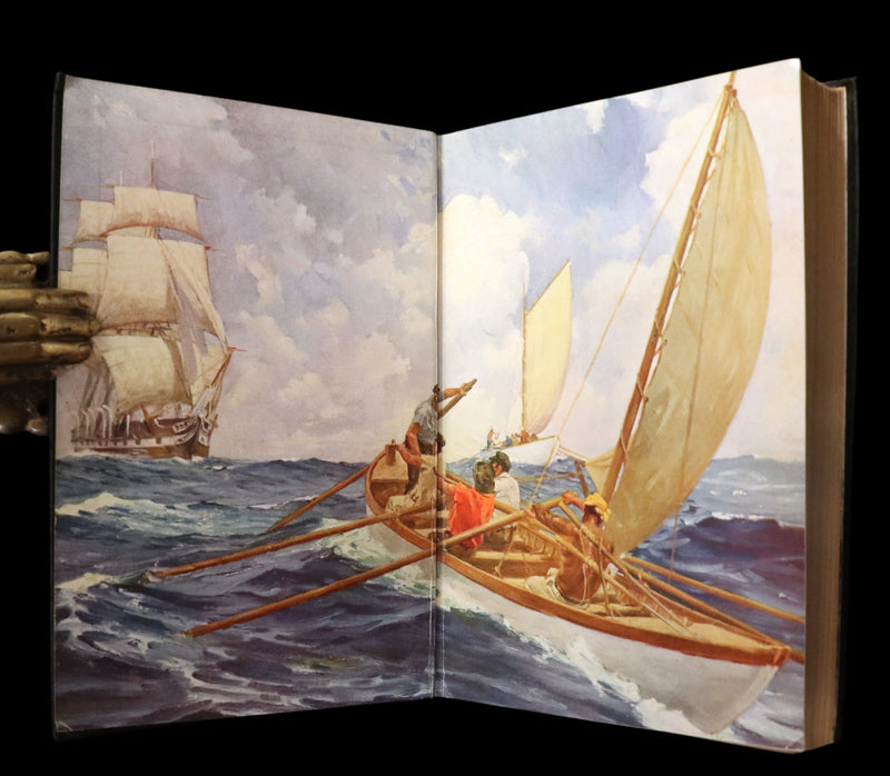 1931 Rare First Edition - Moby Dick or The White Whale by Herman Melville, illustrated by Anton Otto Fischer.