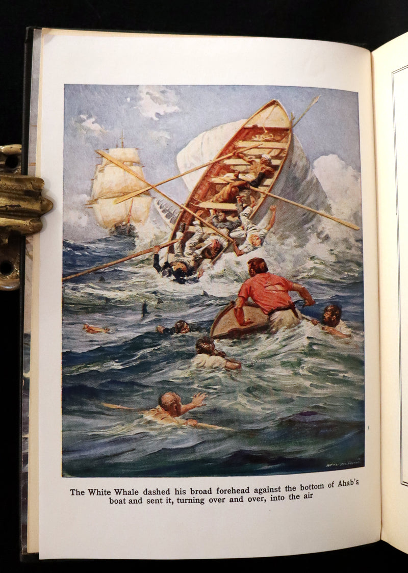 1931 Rare First Edition - Moby Dick or The White Whale by Herman Melville, illustrated by Anton Otto Fischer.
