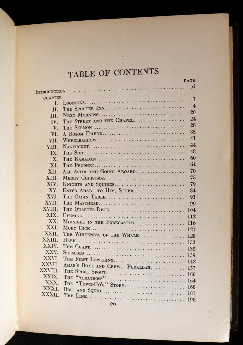 1931 Rare First Edition - Moby Dick or The White Whale by Herman Melville, illustrated by Anton Otto Fischer.