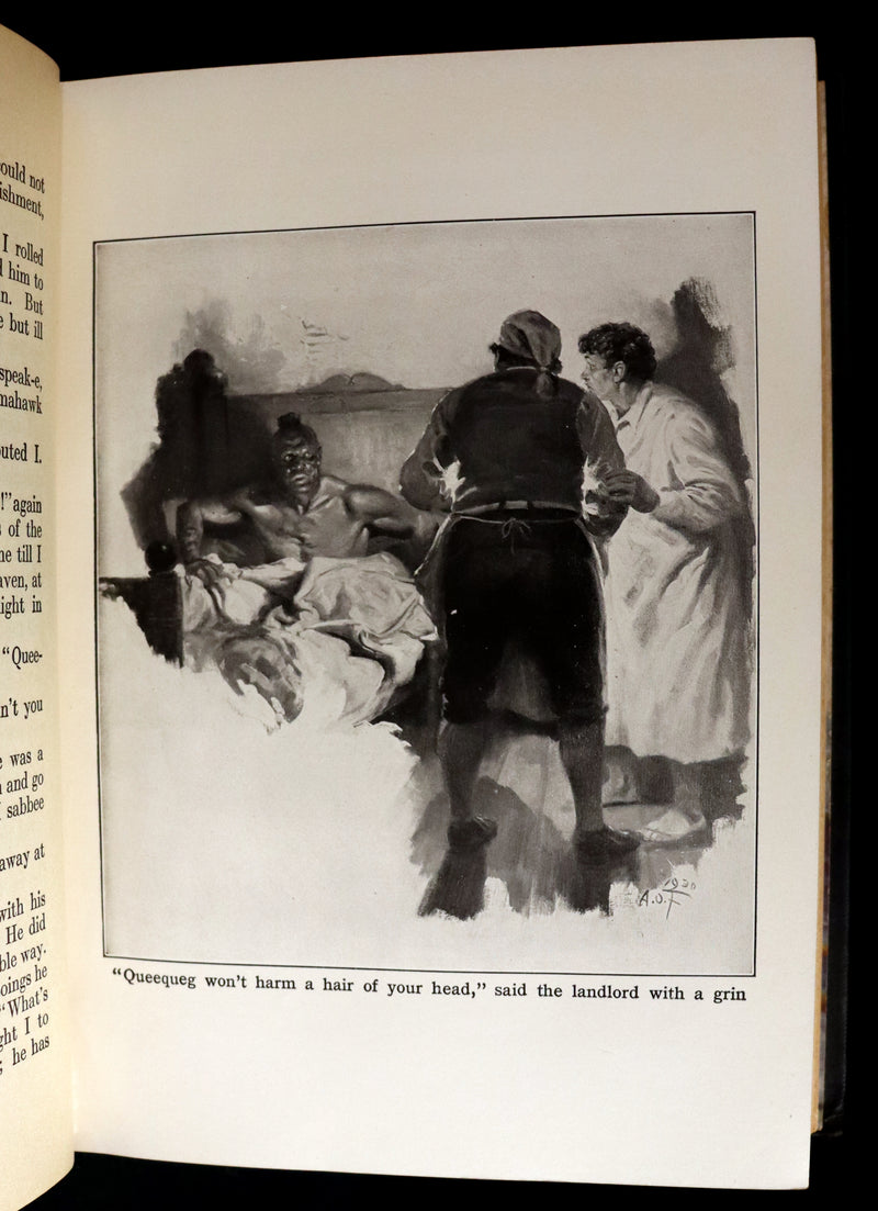 1931 Rare First Edition - Moby Dick or The White Whale by Herman Melville, illustrated by Anton Otto Fischer.
