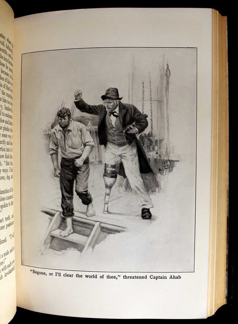 1931 Rare First Edition - Moby Dick or The White Whale by Herman Melville, illustrated by Anton Otto Fischer.