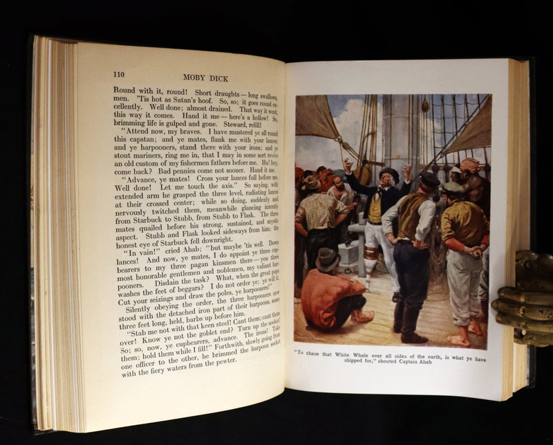 1931 Rare First Edition - Moby Dick or The White Whale by Herman Melville, illustrated by Anton Otto Fischer.