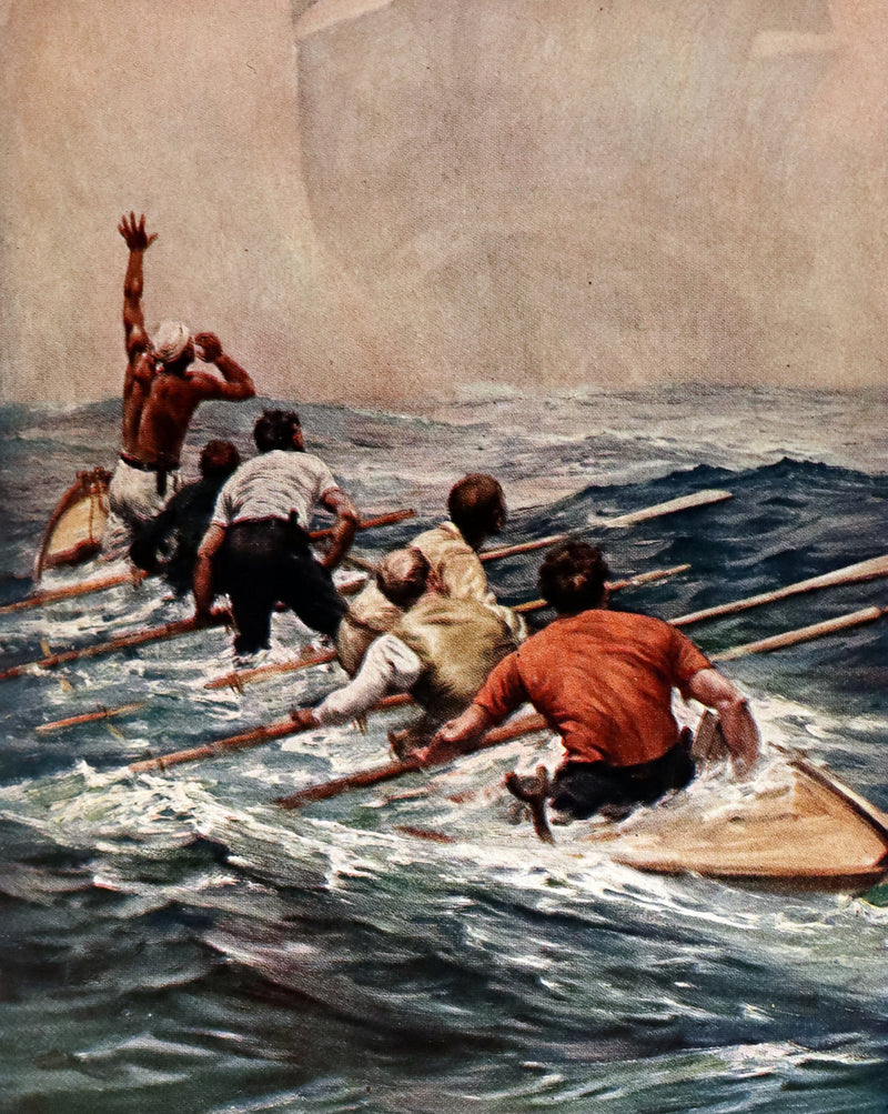 1931 Rare First Edition - Moby Dick or The White Whale by Herman Melville, illustrated by Anton Otto Fischer.