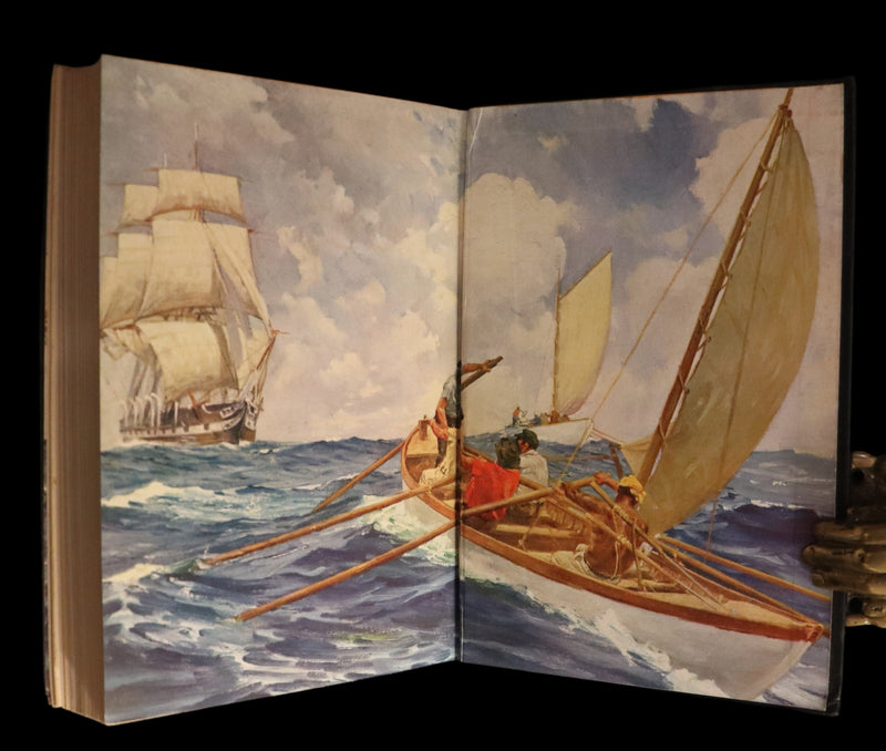1931 Rare First Edition - Moby Dick or The White Whale by Herman Melville, illustrated by Anton Otto Fischer.