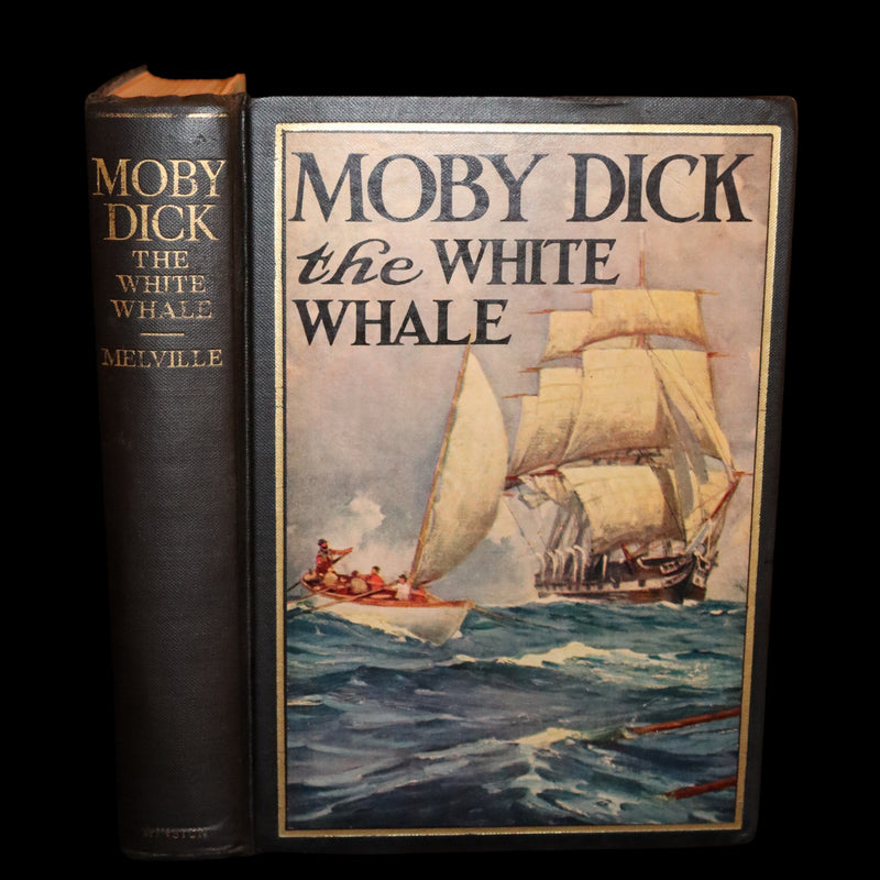 1931 Rare First Edition - Moby Dick or The White Whale by Herman Melville, illustrated by Anton Otto Fischer.