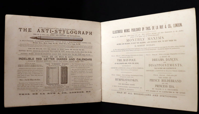 1883 Scarce Book - The FAIRIES – A Child’s Song by William Allingham Illustrated by E. Gertrude Thomson. 1stED.