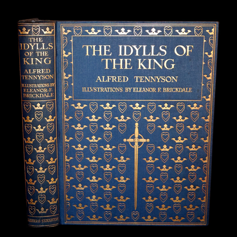 1911 First Edition Illustrated by  Pre-Raphaelite Eleanor Fortescue Brickdale - Legend of King Arthur - Idylls of the King.