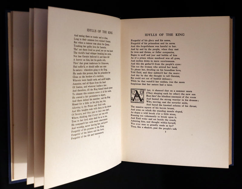 1911 First Edition Illustrated by  Pre-Raphaelite Eleanor Fortescue Brickdale - Legend of King Arthur - Idylls of the King.
