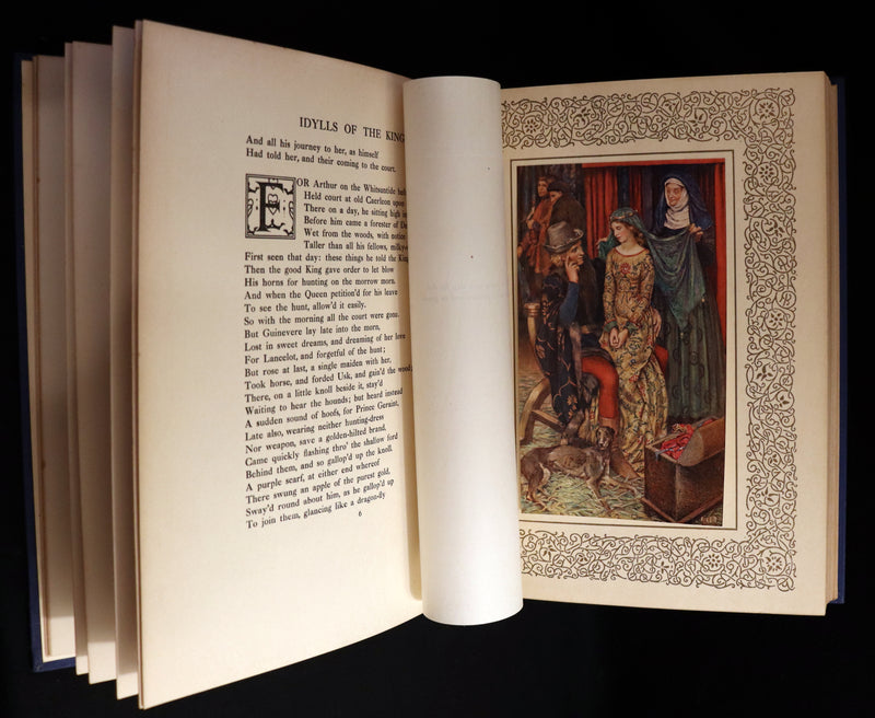 1911 First Edition Illustrated by  Pre-Raphaelite Eleanor Fortescue Brickdale - Legend of King Arthur - Idylls of the King.
