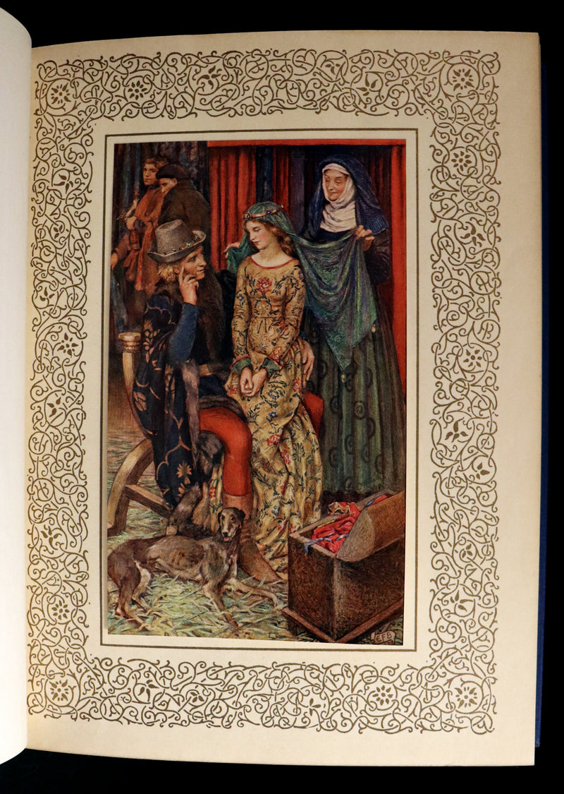 1911 First Edition Illustrated by  Pre-Raphaelite Eleanor Fortescue Brickdale - Legend of King Arthur - Idylls of the King.