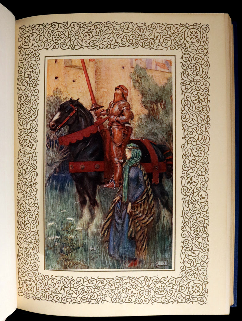 1911 First Edition Illustrated by  Pre-Raphaelite Eleanor Fortescue Brickdale - Legend of King Arthur - Idylls of the King.