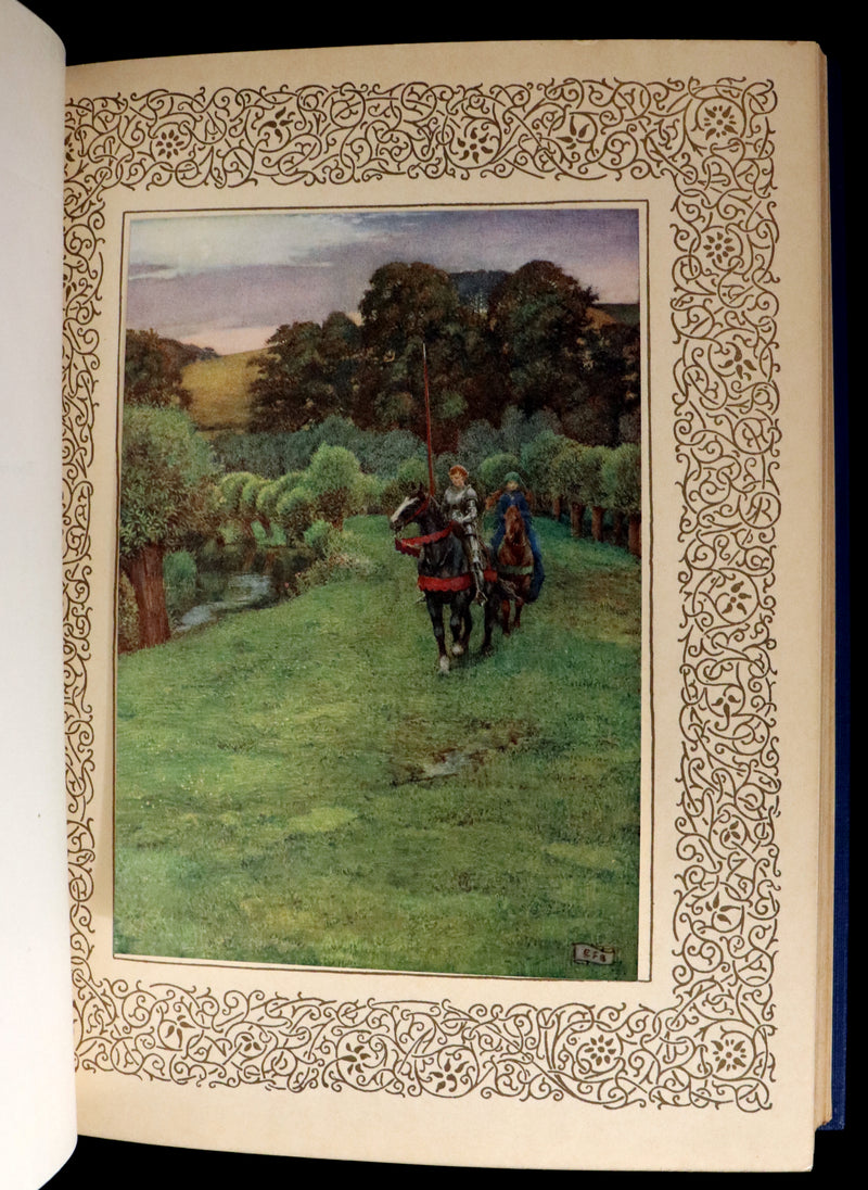 1911 First Edition Illustrated by  Pre-Raphaelite Eleanor Fortescue Brickdale - Legend of King Arthur - Idylls of the King.