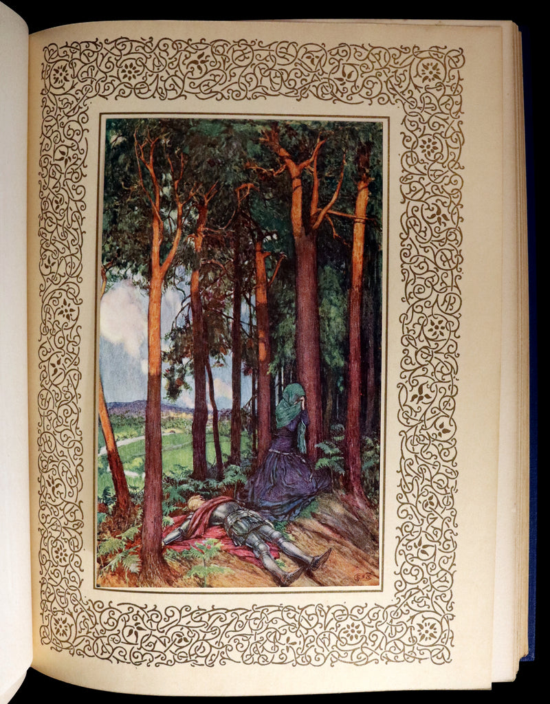 1911 First Edition Illustrated by  Pre-Raphaelite Eleanor Fortescue Brickdale - Legend of King Arthur - Idylls of the King.