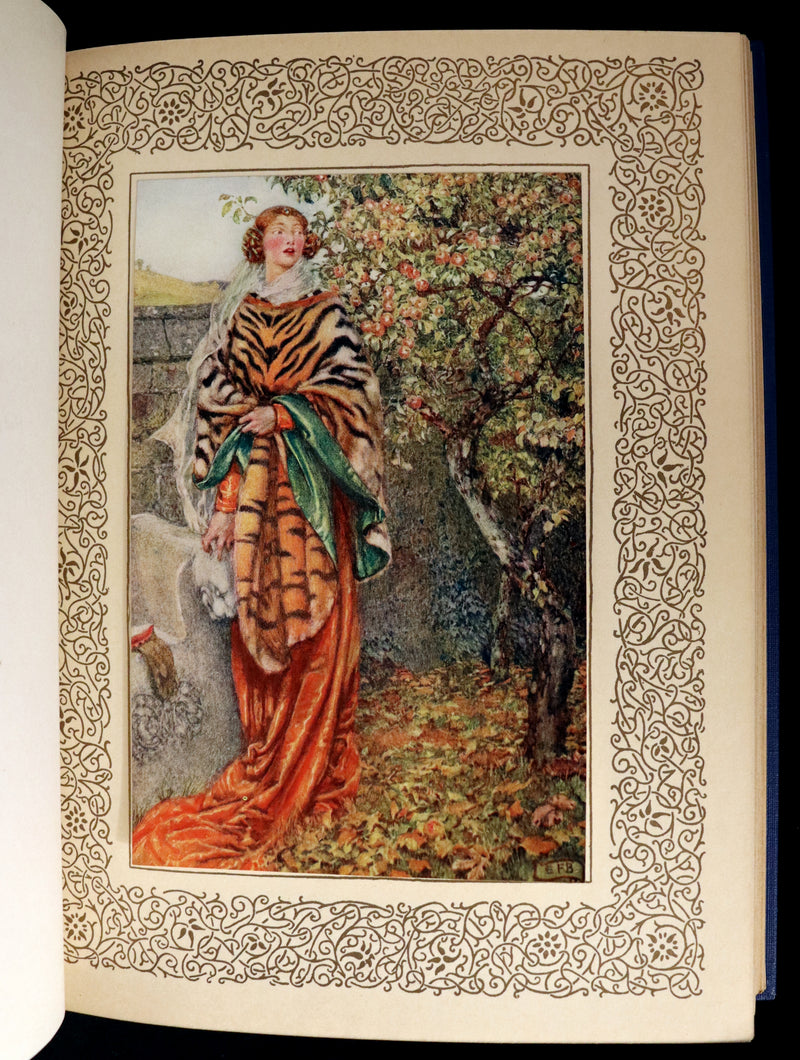 1911 First Edition Illustrated by  Pre-Raphaelite Eleanor Fortescue Brickdale - Legend of King Arthur - Idylls of the King.