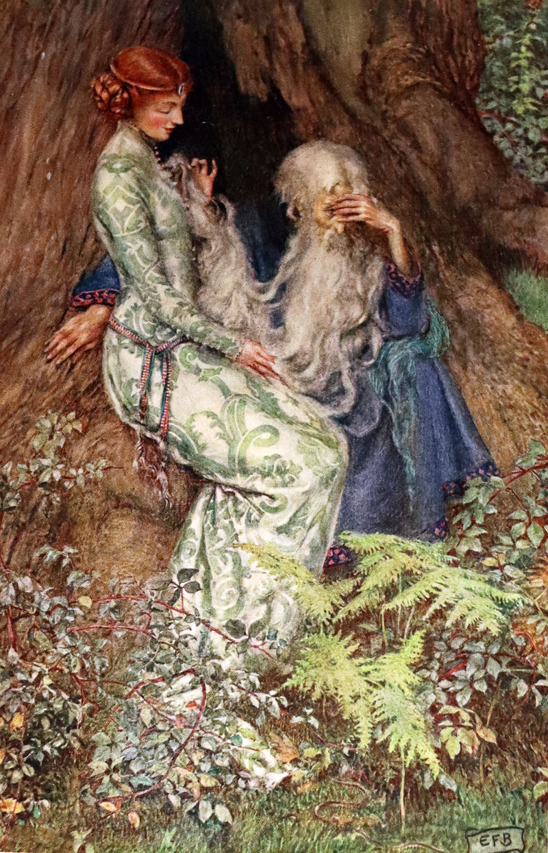 1911 First Edition Illustrated by  Pre-Raphaelite Eleanor Fortescue Brickdale - Legend of King Arthur - Idylls of the King.