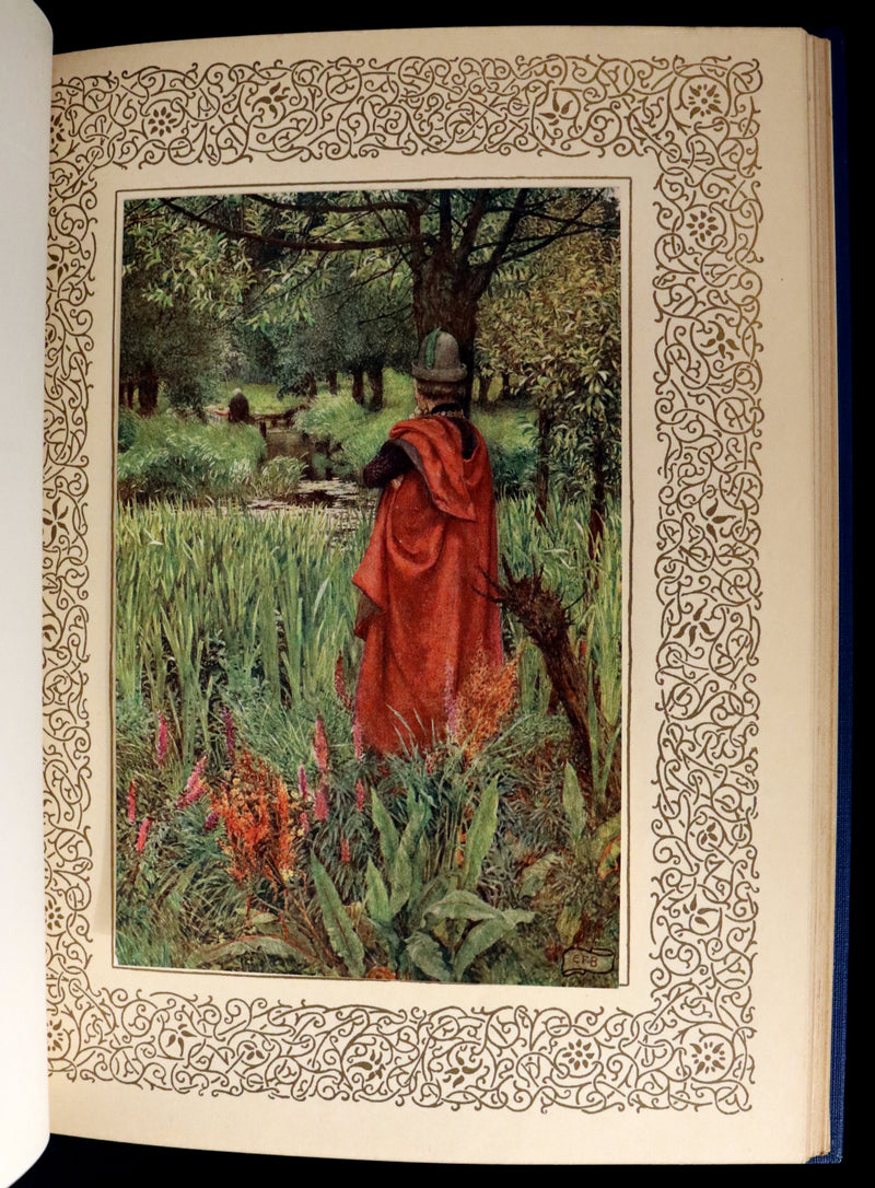 1911 First Edition Illustrated by  Pre-Raphaelite Eleanor Fortescue Brickdale - Legend of King Arthur - Idylls of the King.
