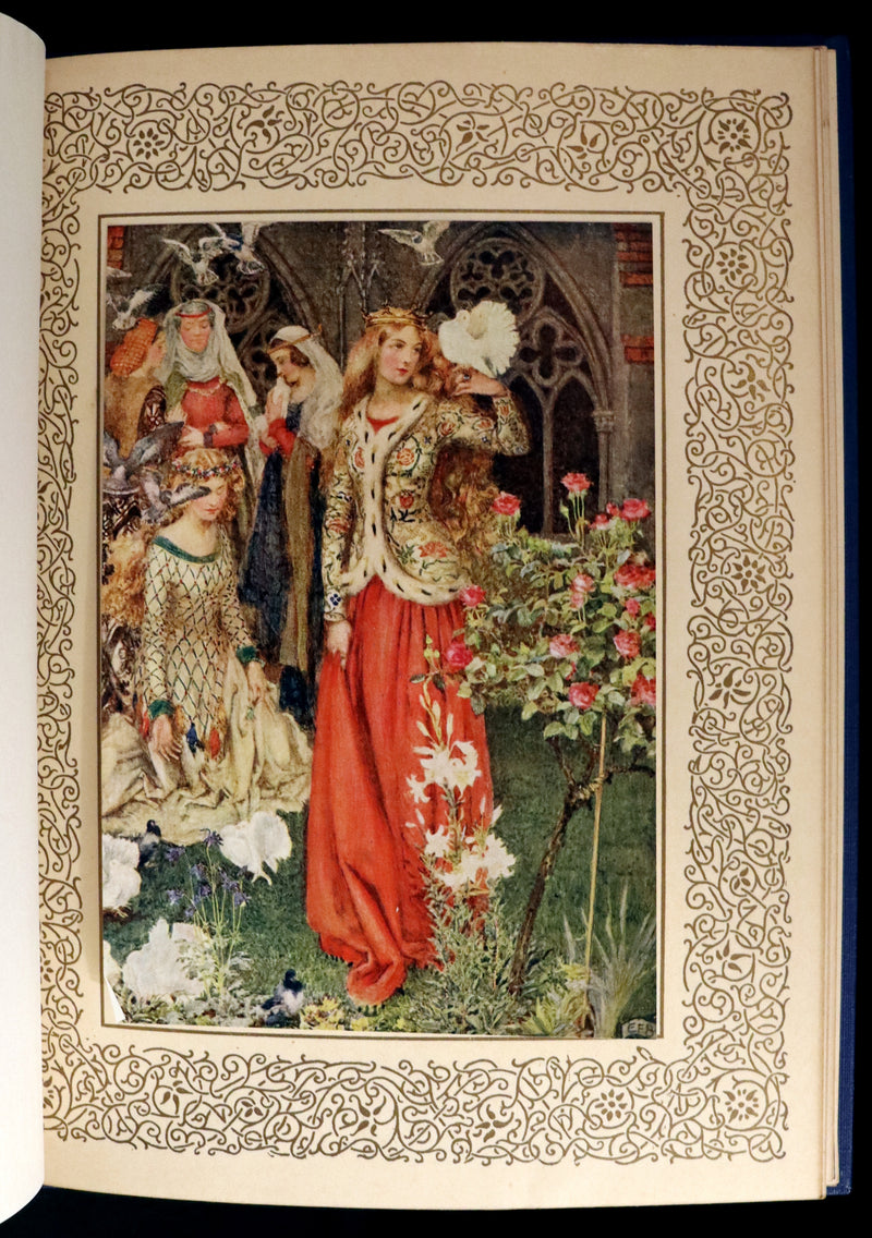 1911 First Edition Illustrated by  Pre-Raphaelite Eleanor Fortescue Brickdale - Legend of King Arthur - Idylls of the King.