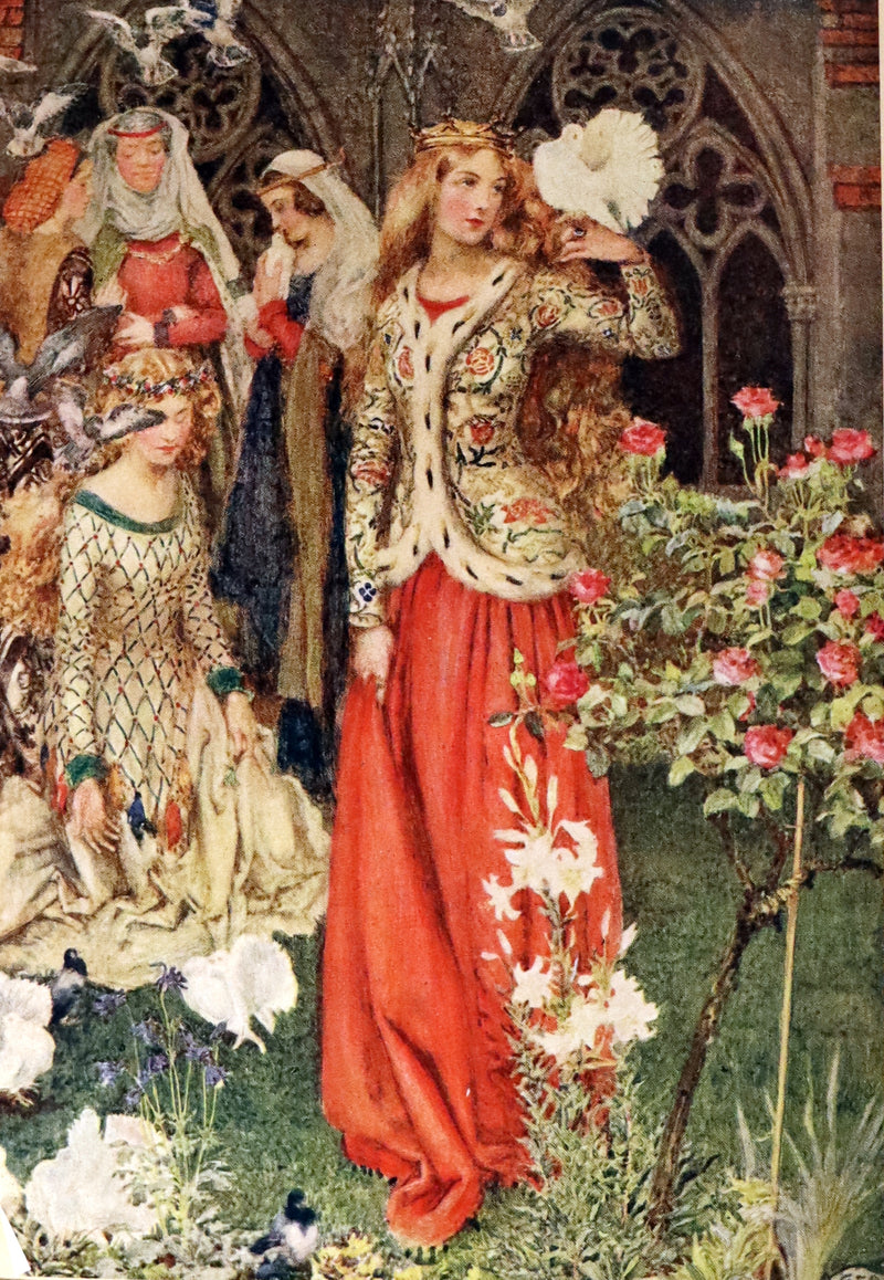 1911 First Edition Illustrated by  Pre-Raphaelite Eleanor Fortescue Brickdale - Legend of King Arthur - Idylls of the King.