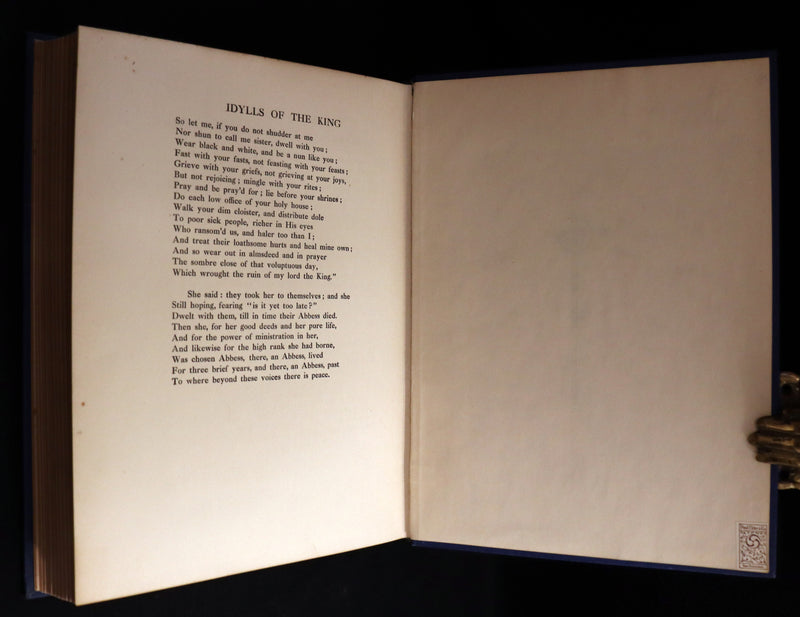 1911 First Edition Illustrated by  Pre-Raphaelite Eleanor Fortescue Brickdale - Legend of King Arthur - Idylls of the King.