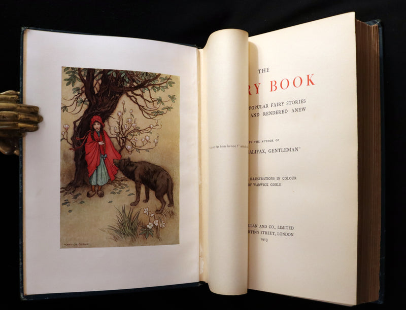 1913 Rare First Edition - THE FAIRY BOOK Illustrated in color by Warwick Goble.