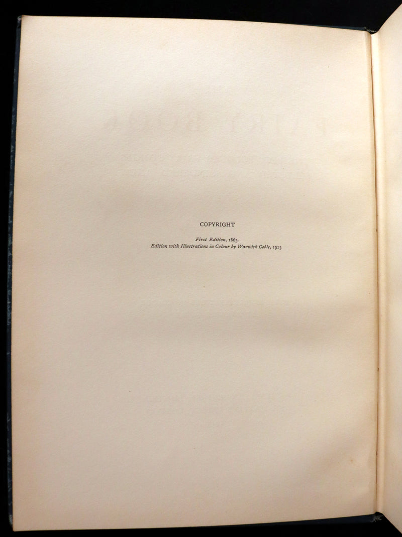 1913 Rare First Edition - THE FAIRY BOOK Illustrated in color by Warwick Goble.