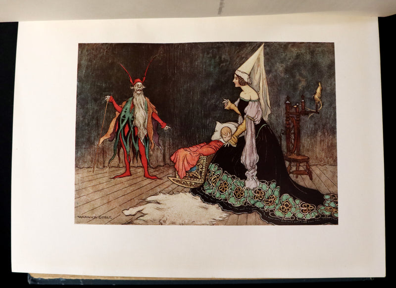1913 Rare First Edition - THE FAIRY BOOK Illustrated in color by Warwick Goble.