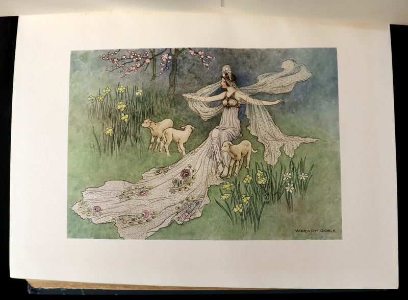 1913 Rare First Edition - THE FAIRY BOOK Illustrated in color by Warwick Goble.