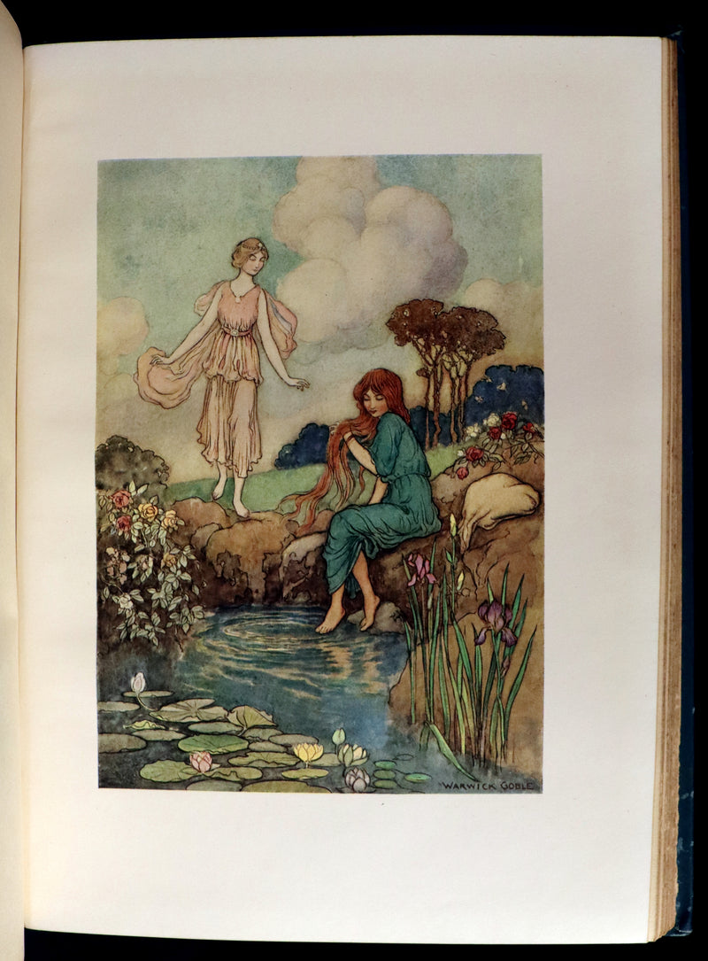 1913 Rare First Edition - THE FAIRY BOOK Illustrated in color by Warwick Goble.