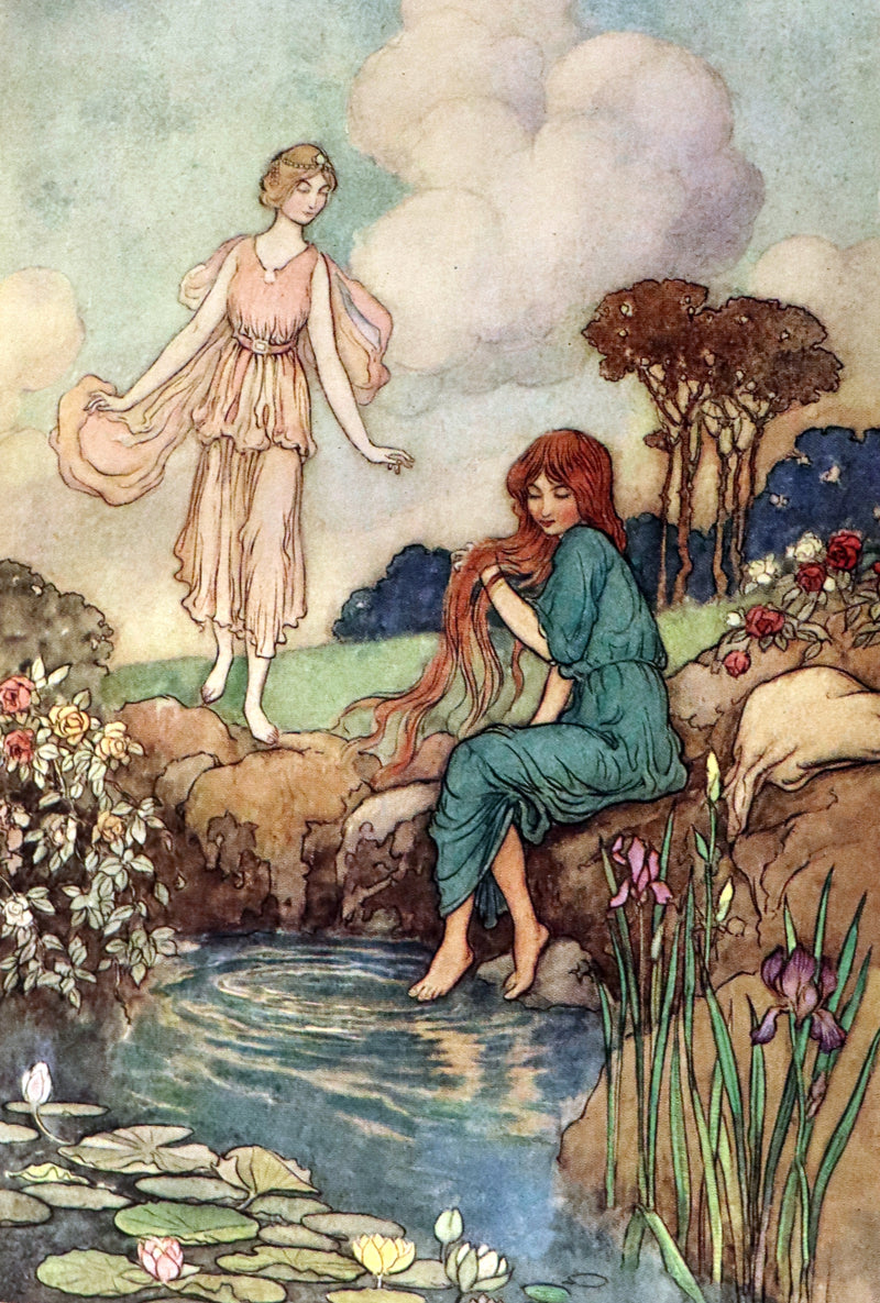 1913 Rare First Edition - THE FAIRY BOOK Illustrated in color by Warwick Goble.