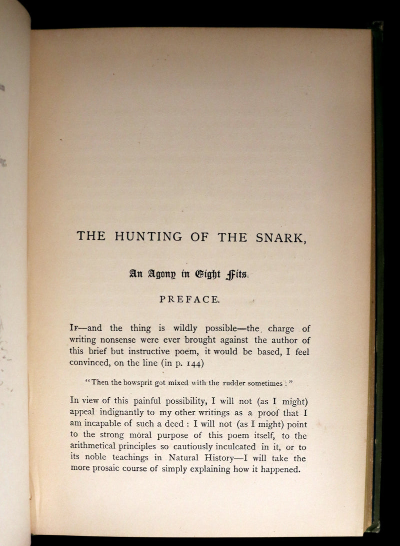 1883 Rare First Edition - RHYME? AND REASON? by Lewis Carroll Illustrated by Arthur B. Frost & Henry Holiday.