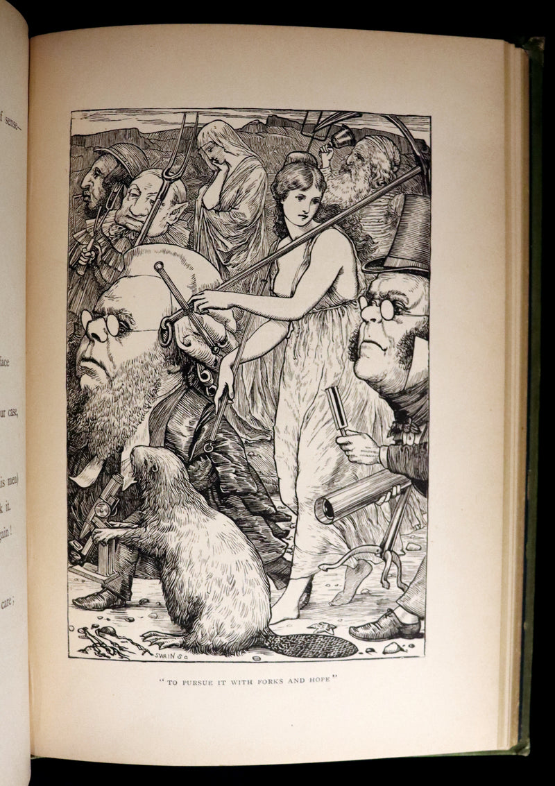 1883 Rare First Edition - RHYME? AND REASON? by Lewis Carroll Illustrated by Arthur B. Frost & Henry Holiday.