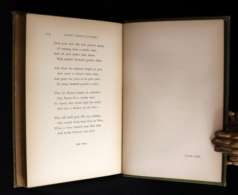 1883 Rare First Edition - RHYME? AND REASON? by Lewis Carroll Illustrated by Arthur B. Frost & Henry Holiday.