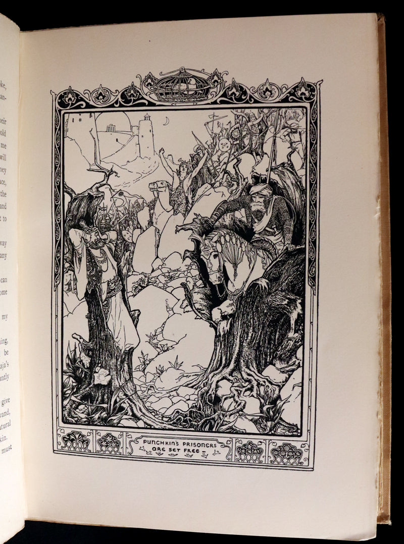 1892 Rare First Edition - INDIAN Fairy Tales by Joseph Jacobs illustrated by John D. Batten.