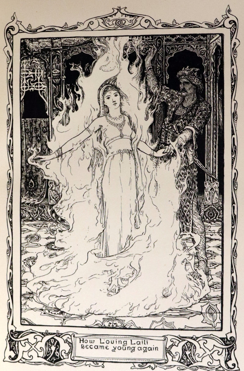 1892 Rare First Edition - INDIAN Fairy Tales by Joseph Jacobs illustrated by John D. Batten.
